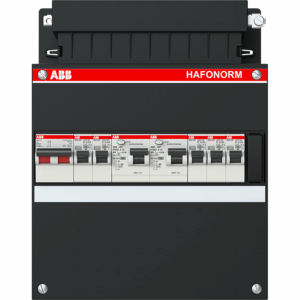 ABB Hafonorm 1-fase groepenkast met 5 groepen, 2 aardlekschakelaars en 2-polige hoofdschakelaar