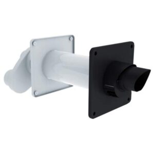 Burgerhout geveldoorvoer Safe-PP 80/125 concentrisch met broekstuk 80/80 mm