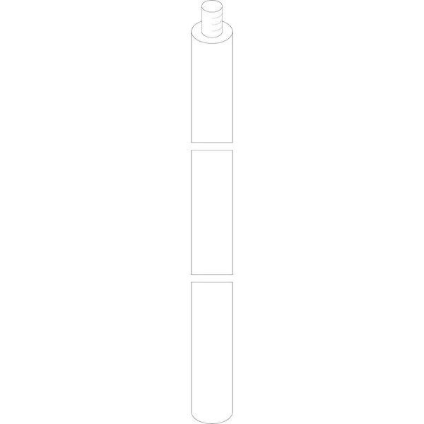Bosch opofferingsanode d33x1000mm niet geisoleerd