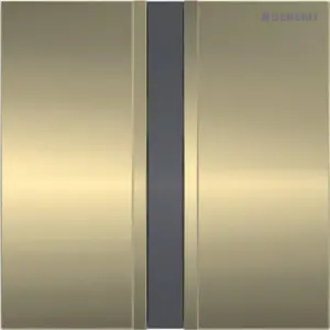 Geberit afdekplaat type 50 messing geborsteld