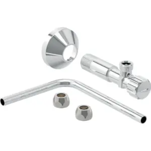Geberit wateraansluitset zijkant glans/chroom
