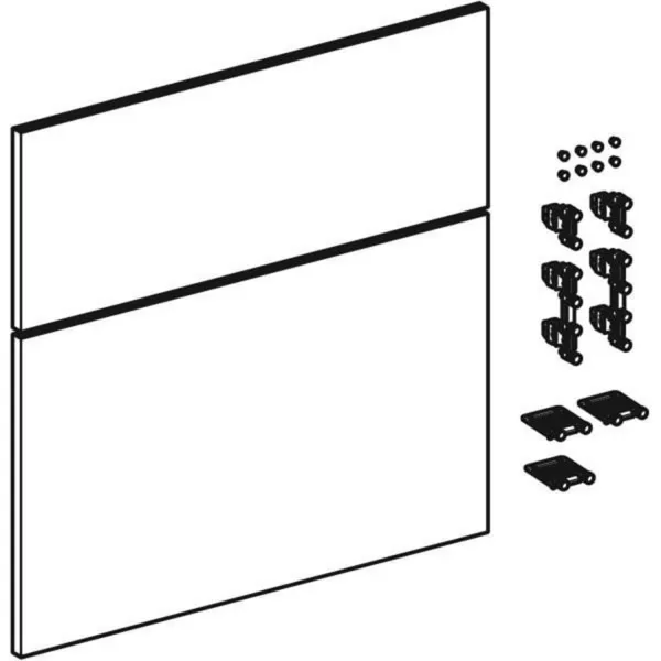 Geberit icon set ladefronten 75cm eiken melamine houtstru