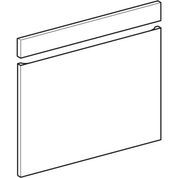 Geberit renova plan set voorzijden b=55cm wit gelakt hoog
