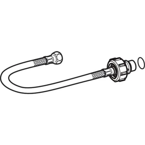 Geberit type 383 pantserslang inbouwreserv: DN=8 L=30cm G3/8