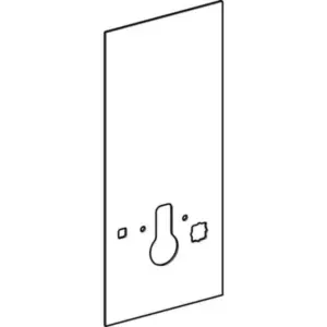 Geberit frontafwerking Monolith 114cm glas Wit