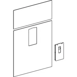 Geberit frontafwerking Monolith 73cm glas Wit