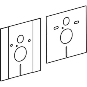 Geberit Geluidisolatieset voor afdekplaat hoog laag element