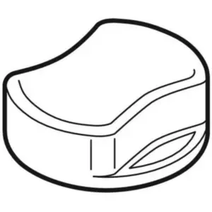 Geberit Draaiknop mat verchroomd