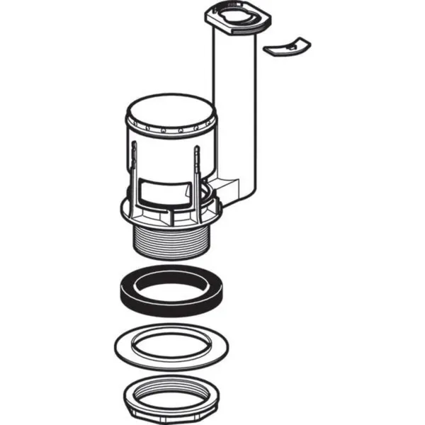 Geberit klokhouder Rd60x1/8, schroefdraadlengte 30 mm, voor Typ 280