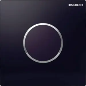 Geberit UR afdekplaat IR Sigma 10 zwart/glanschroom/zwart