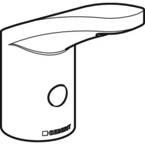 Geberit Kraanhuis HyTr185 externe mengknop
