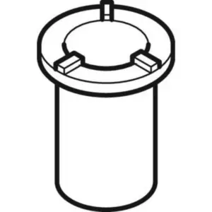 Geberit Dompelbuis douchesifon L59,5xH72 rond