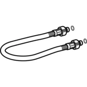 Geberit pantserslang 241.982.00.1 DN8 L326 wartel 3/8"