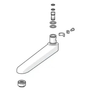 Hansa Uitloop compleet 170 mm