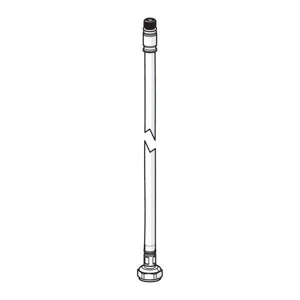 Hansa Drukslang, M10 x 1 x 3/8" 415 mm tbv Ligna