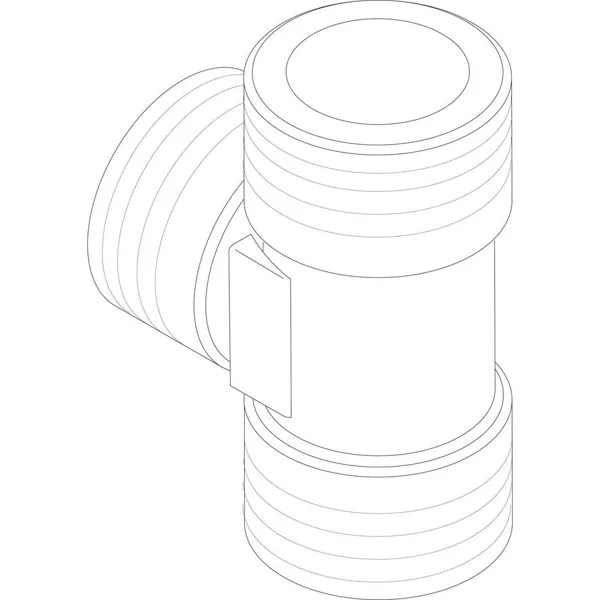 Nefit t-stuk g 1"