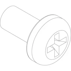 Nefit schroef M4x8 (3x)