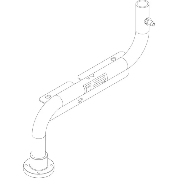 Buderus/Bosch gasaansluiting achter 75/1008738804936
