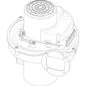Buderus/Bosch ventilator EBM NRG - 137 - 150 kW 8738805005