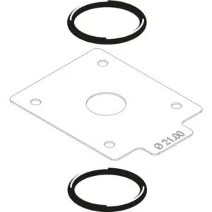 Buderus/Bosch gassmoorklep VR4XX D = 21,00 mm 8738805017