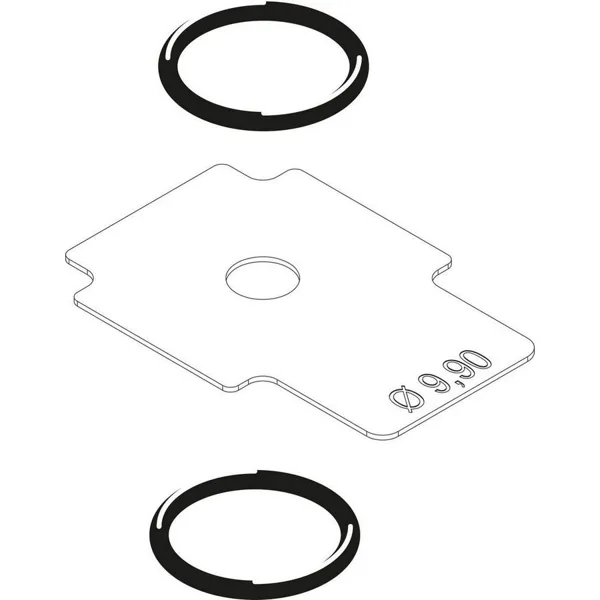 Buderus/Bosch gassmoorklep vr4615 d=9,90 mm 8738805027