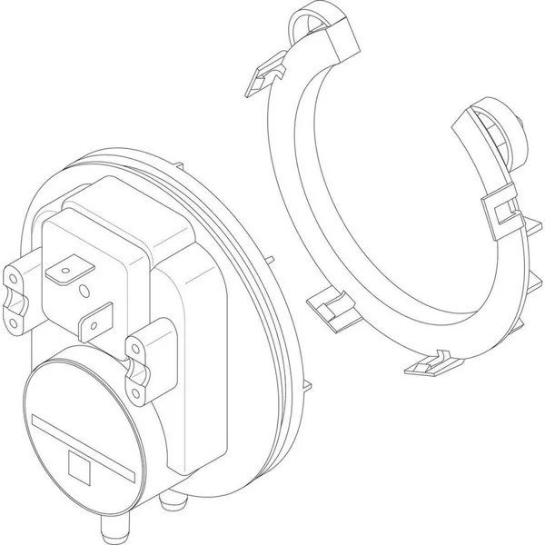 Buderus/Bosch drukverschilschakelaar 605 23/15PA 8738805149