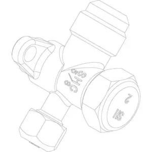 Buderus/Bosch ventiel 5/8"