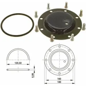 Buderus/Bosch boilerdeksel mangat st/3+s-rw v1