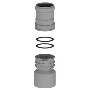 Burgerhout MiniFlex koppelset Star-Flex 80-60 mm PP