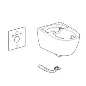 Geberit wand-wc voor AquaClean Alba