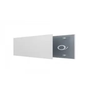 HeatXL Ecaros infraroodpaneel metaal 550 W, 89 x 59 cm, wit RAL 9003