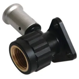 Henco muurplaat 16 mm x ½" binnendraad kort met plug