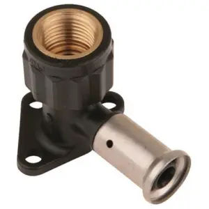 Henco muurplaat 16 mm x ½" binnendraad met plug
