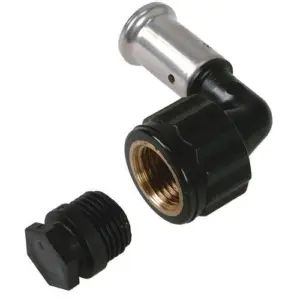 Henco persknie 90° 16 mm x ½" binnendraad