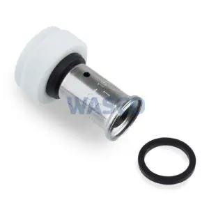 Henco perskoppeling met wartel en vlakke dichting 16 mm x ¾"