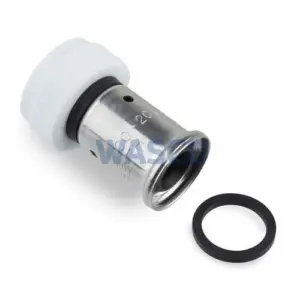 Henco perskoppeling met wartel en vlakke dichting 20 mm x ¾"