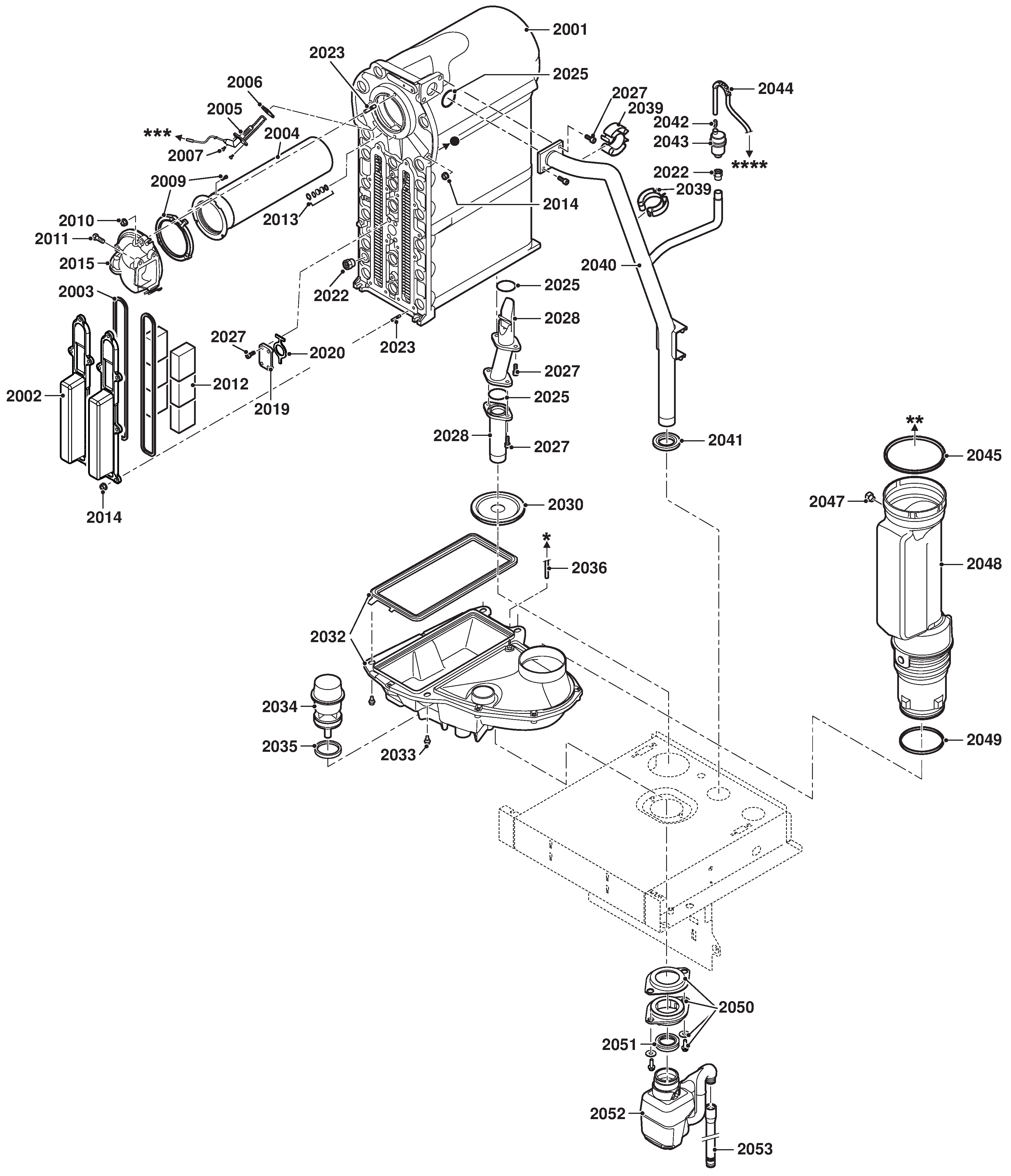 Remeha Quinta Ace 135 exploded tekening