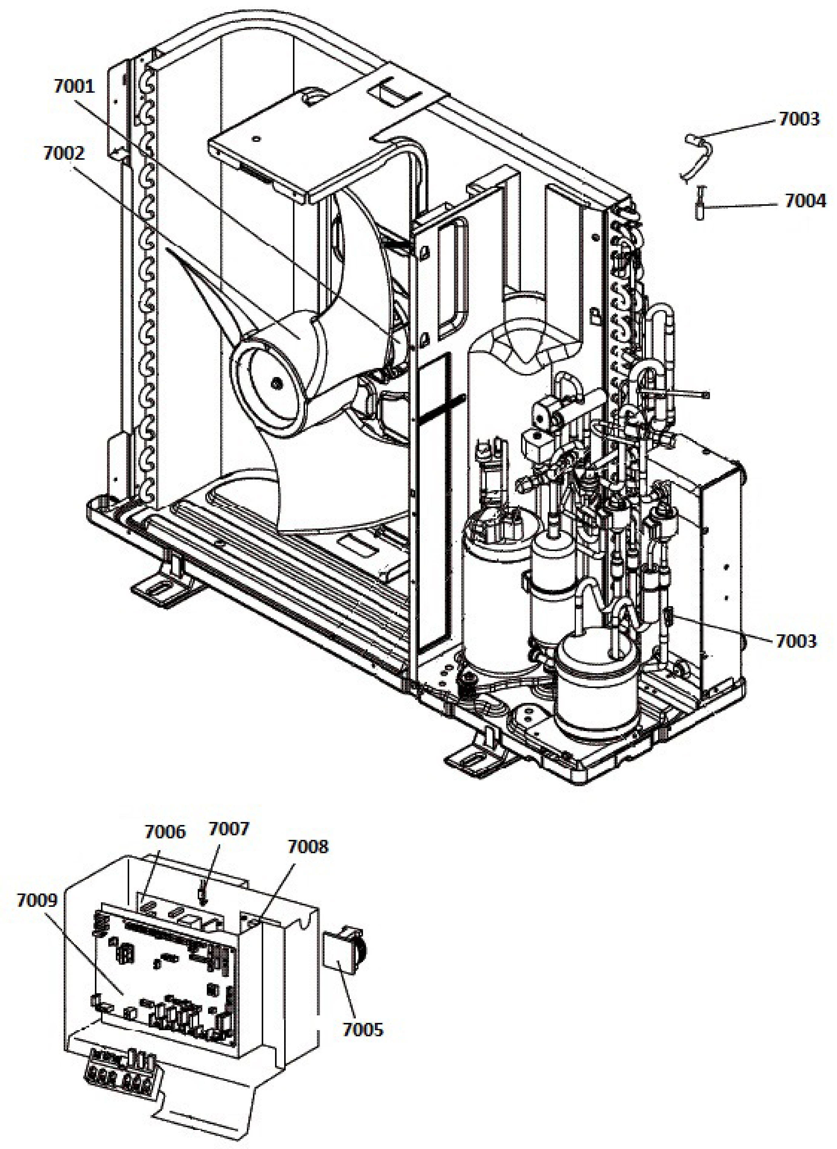 Remeha Tzerra Hybrid Warmtepomp exploded tekening