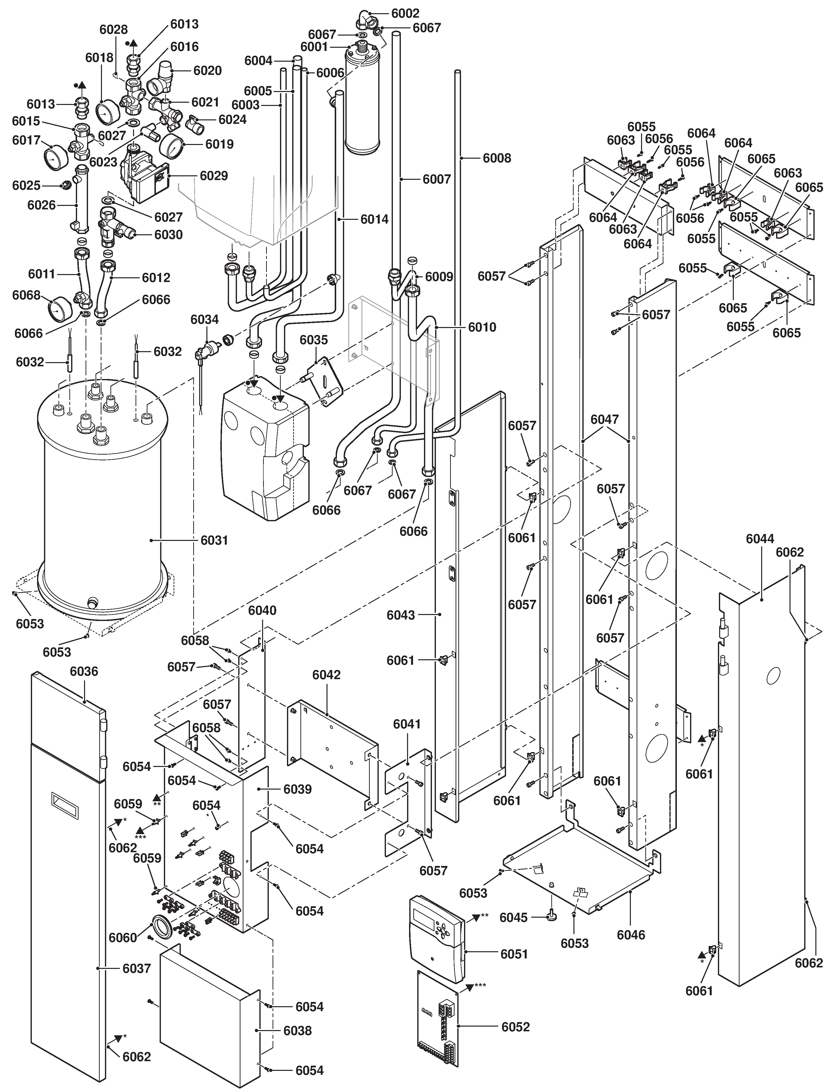Remeha Tzerra HP 40-5c exploded tekening