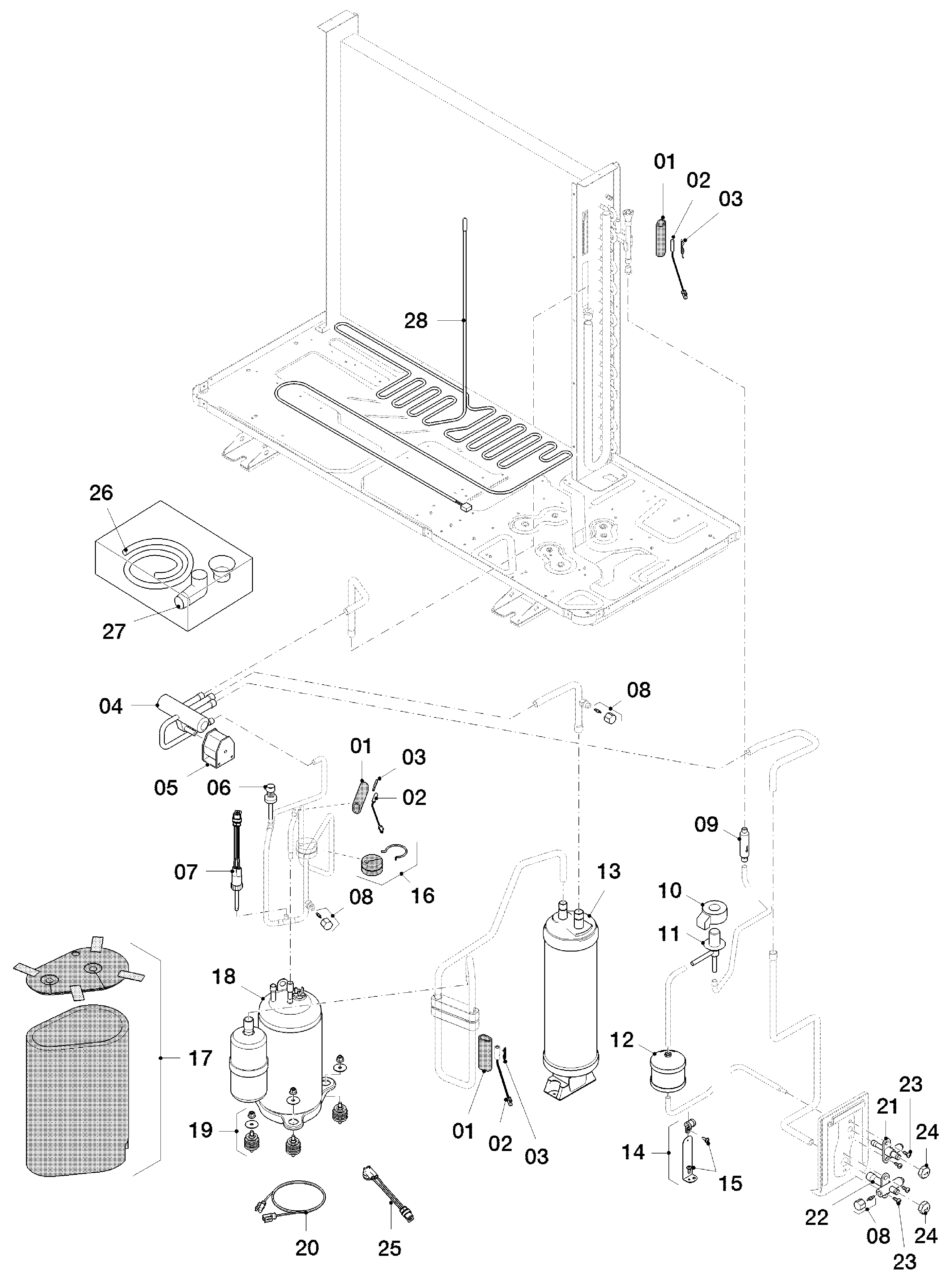 Vaillant aroTHERM VWL 105/5 AS 400V exploded tekening