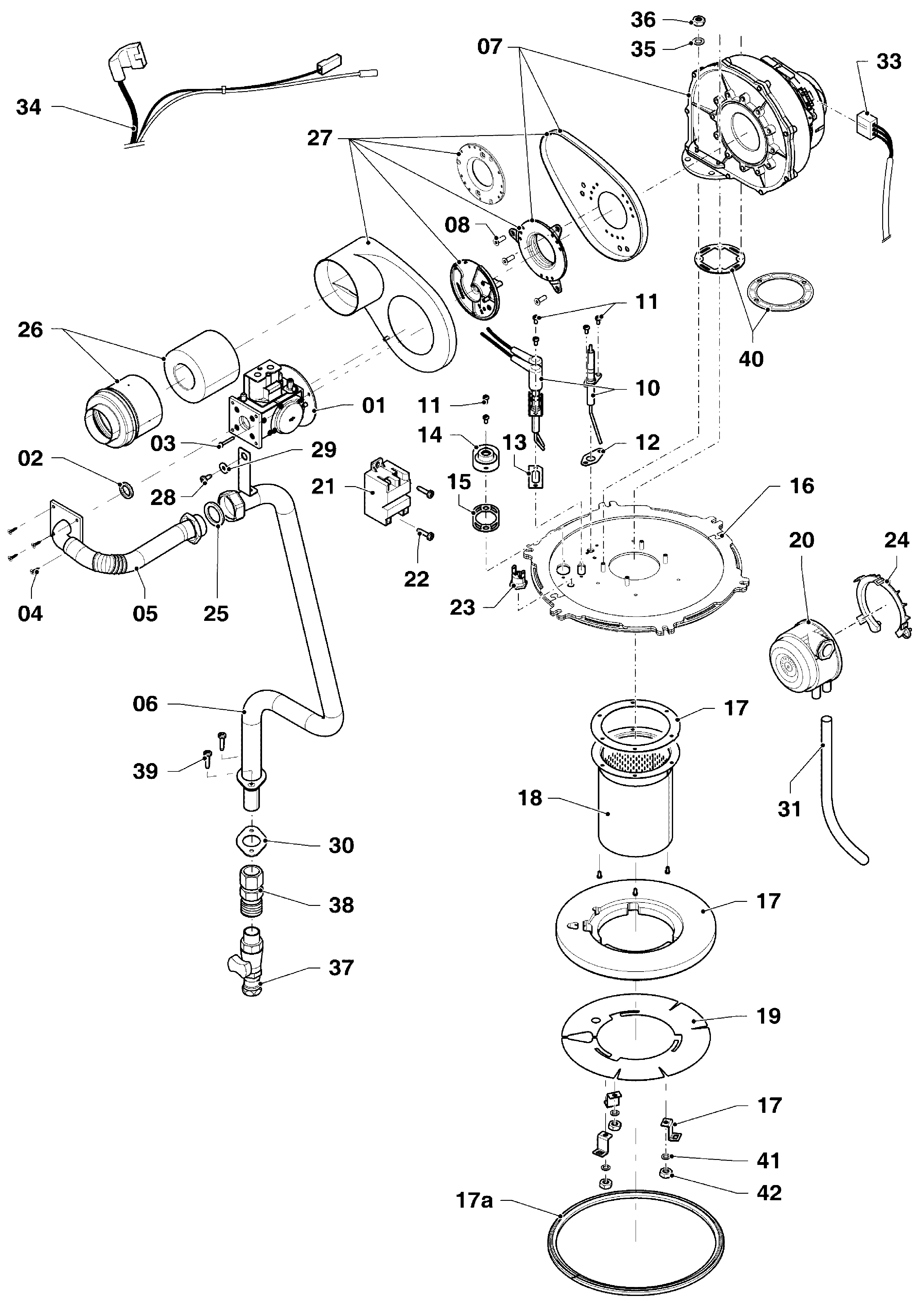 Vaillant ecoTEC plus VC 1006/5-5 R3 exploded tekening