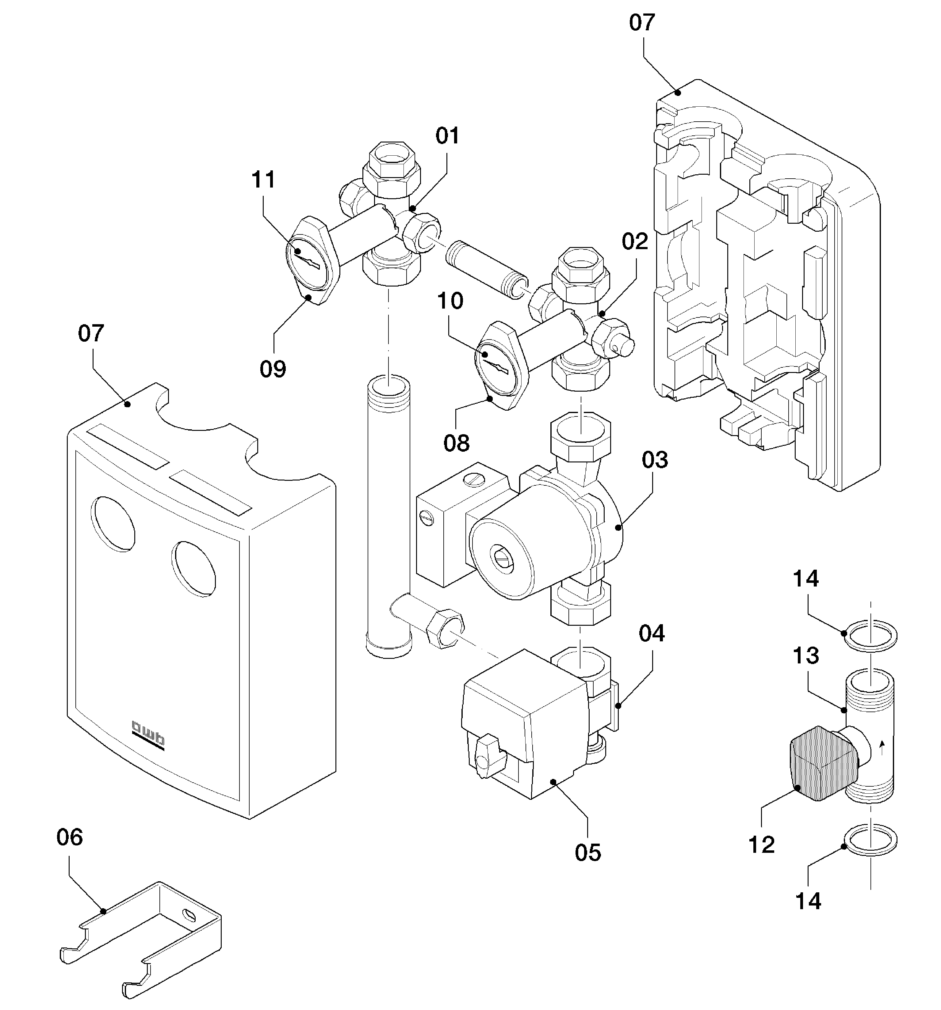 AWB GeniaHybrid ModuZone Z11 exploded tekening