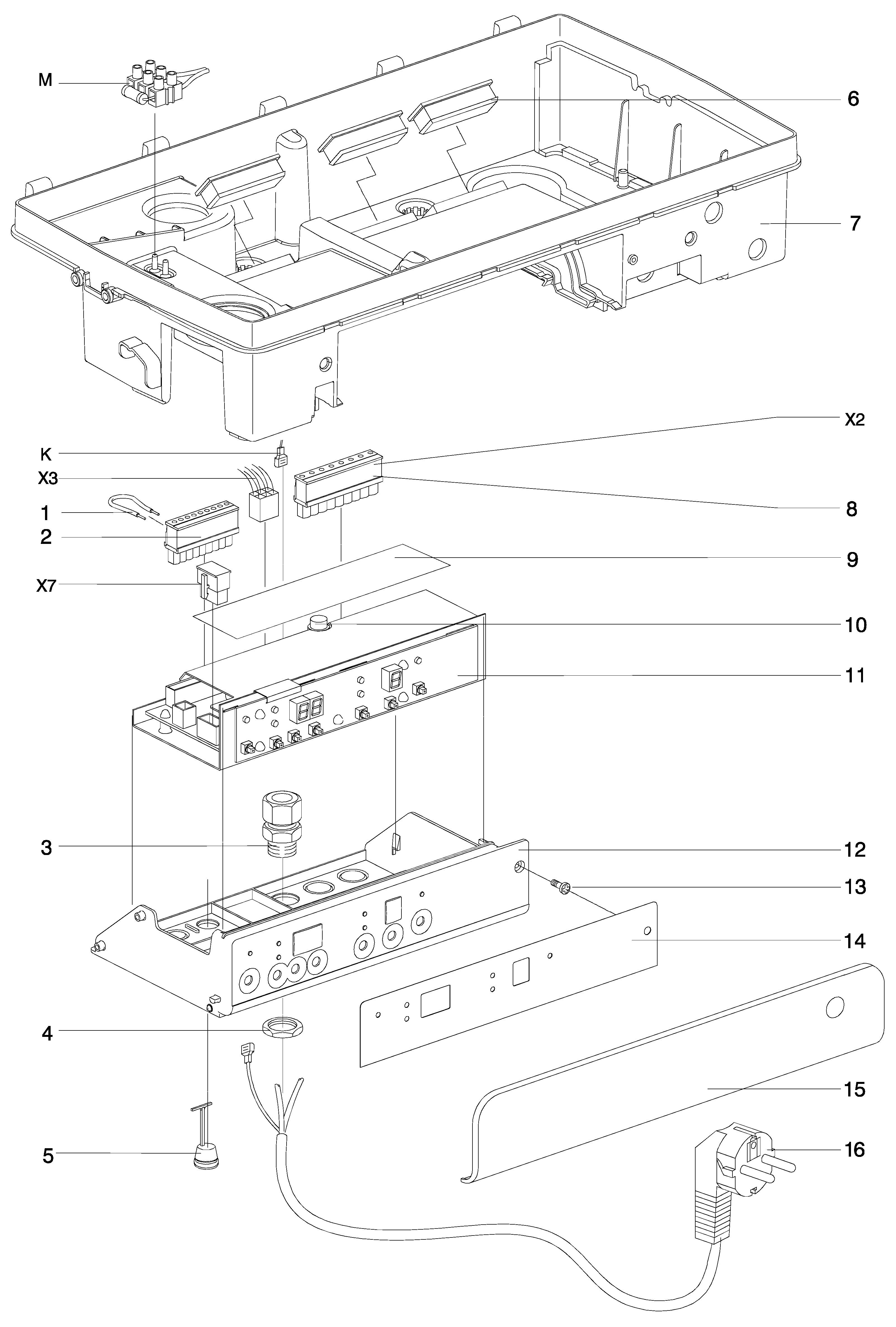 Intergas Kompakt Solo HRE 24A exploded tekening