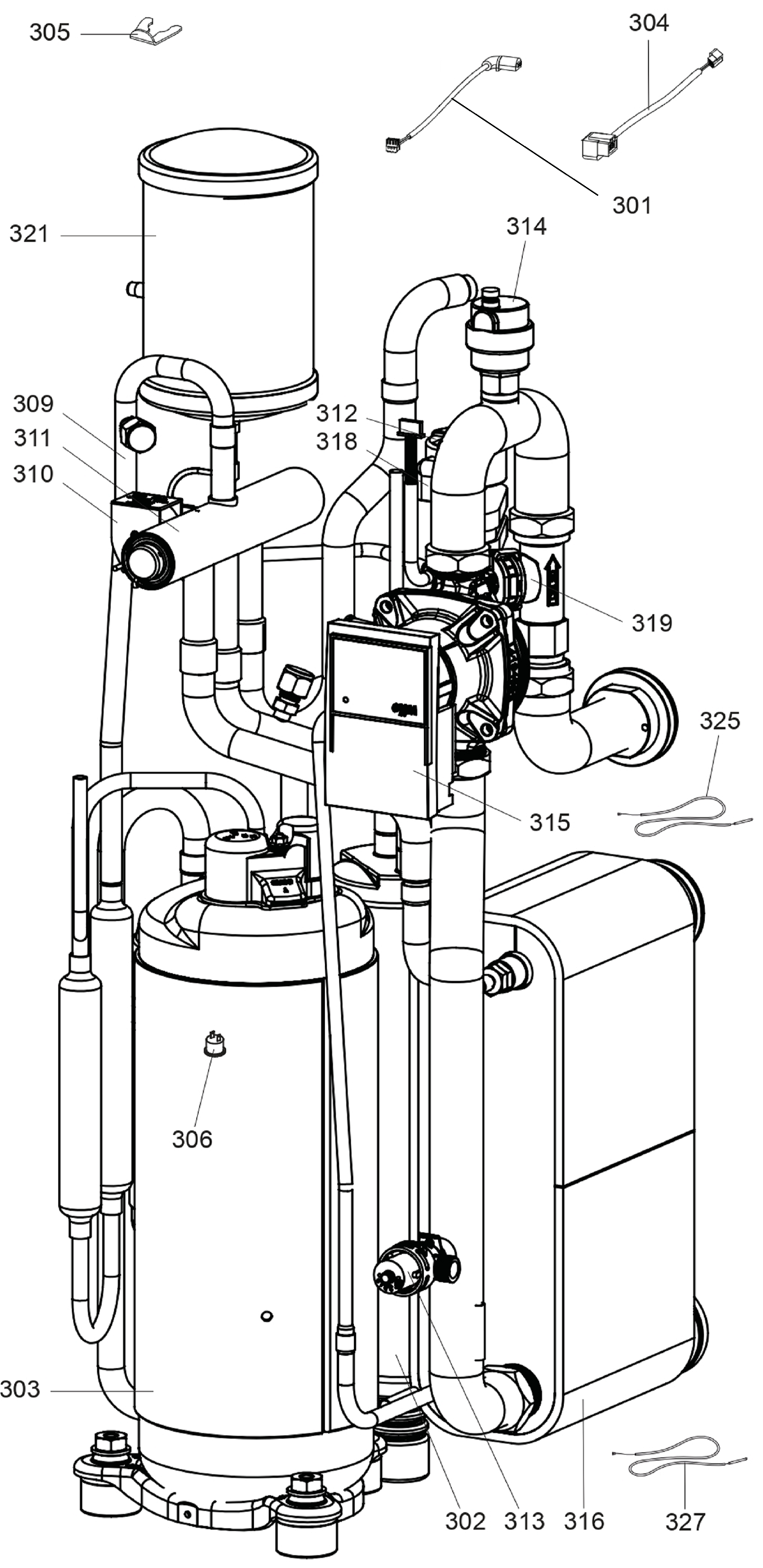 Atag ODM 9 T | buitenunit 3-fase exploded tekening
