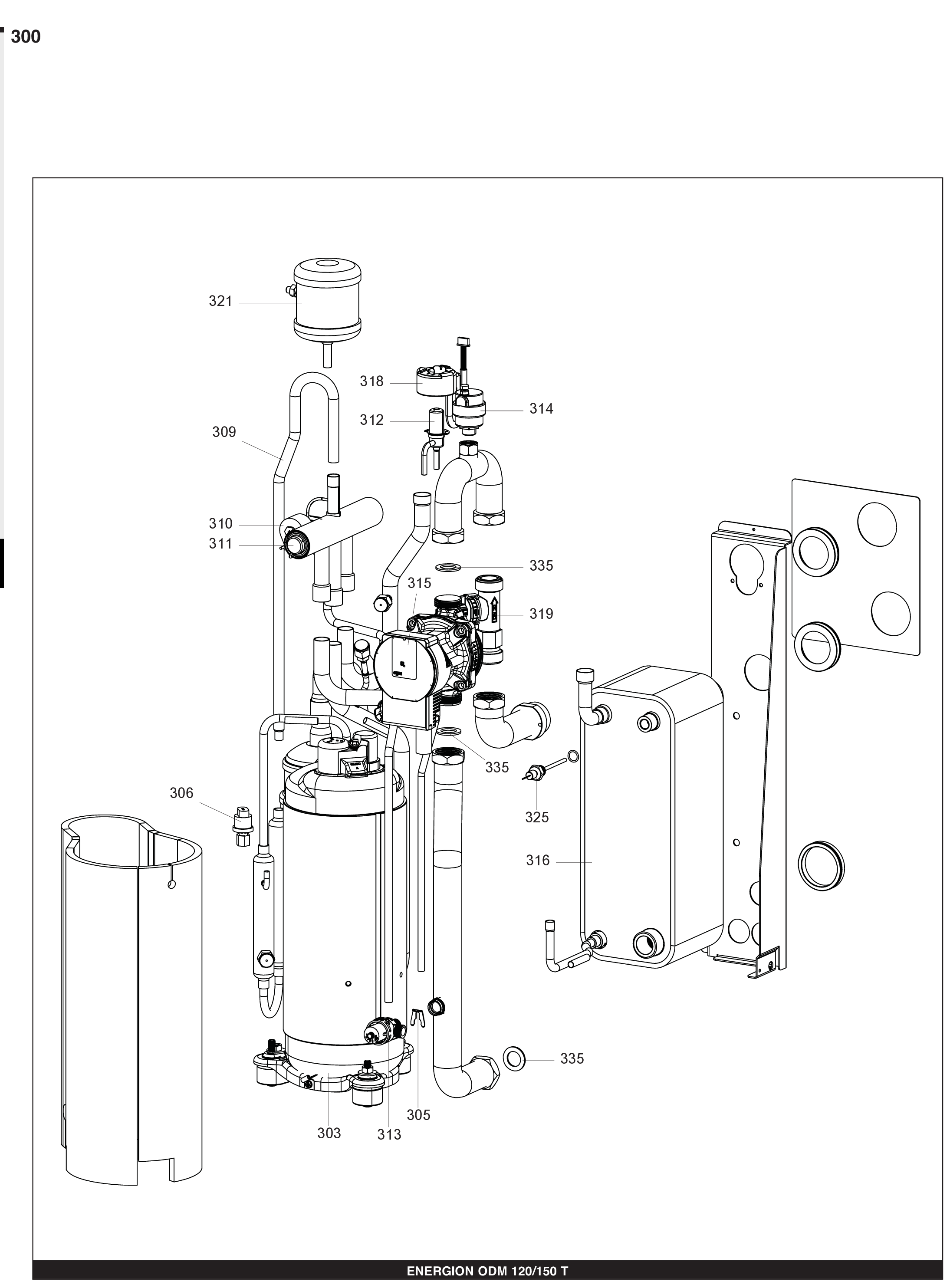 Atag Energion ODM 150T exploded tekening