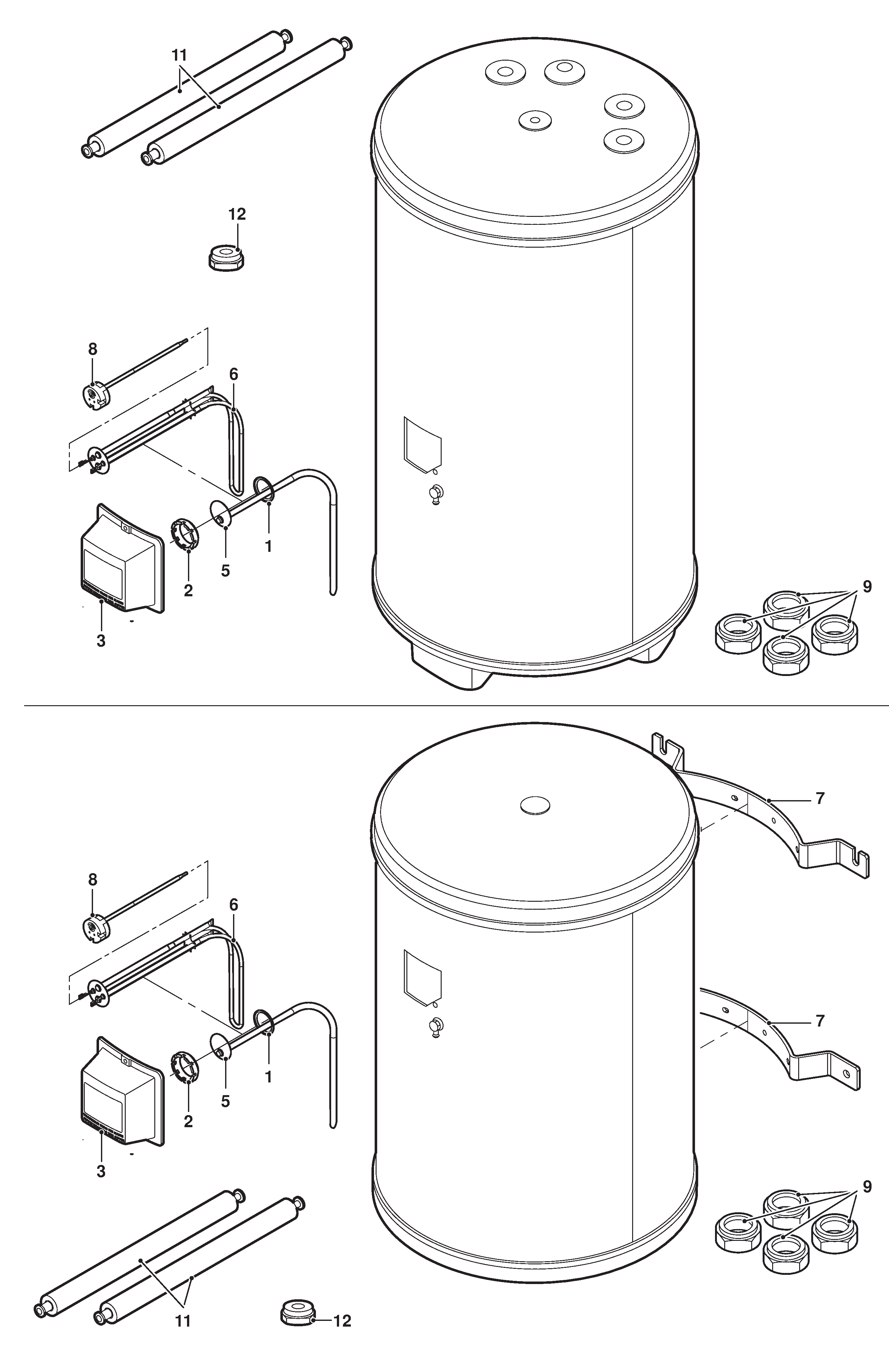 Remeha Aqua Plus exploded tekening
