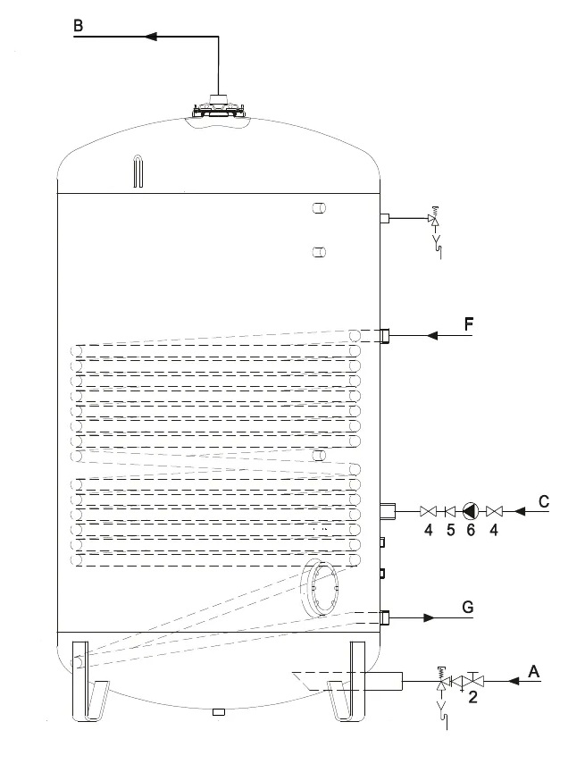 A.O. Smith IT 1500 exploded tekening