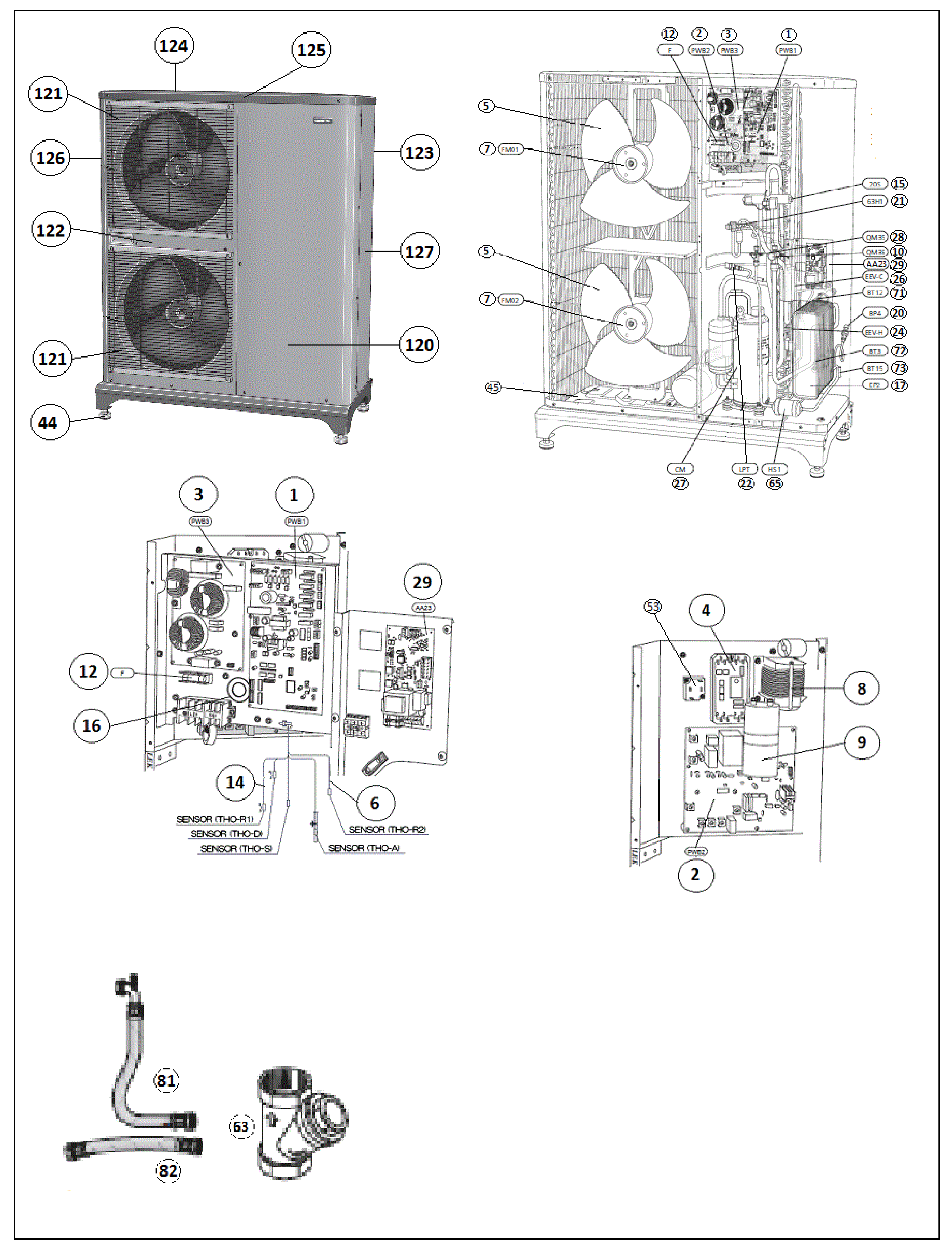 Nibe Fighter F2040-16 | 064108 exploded tekening