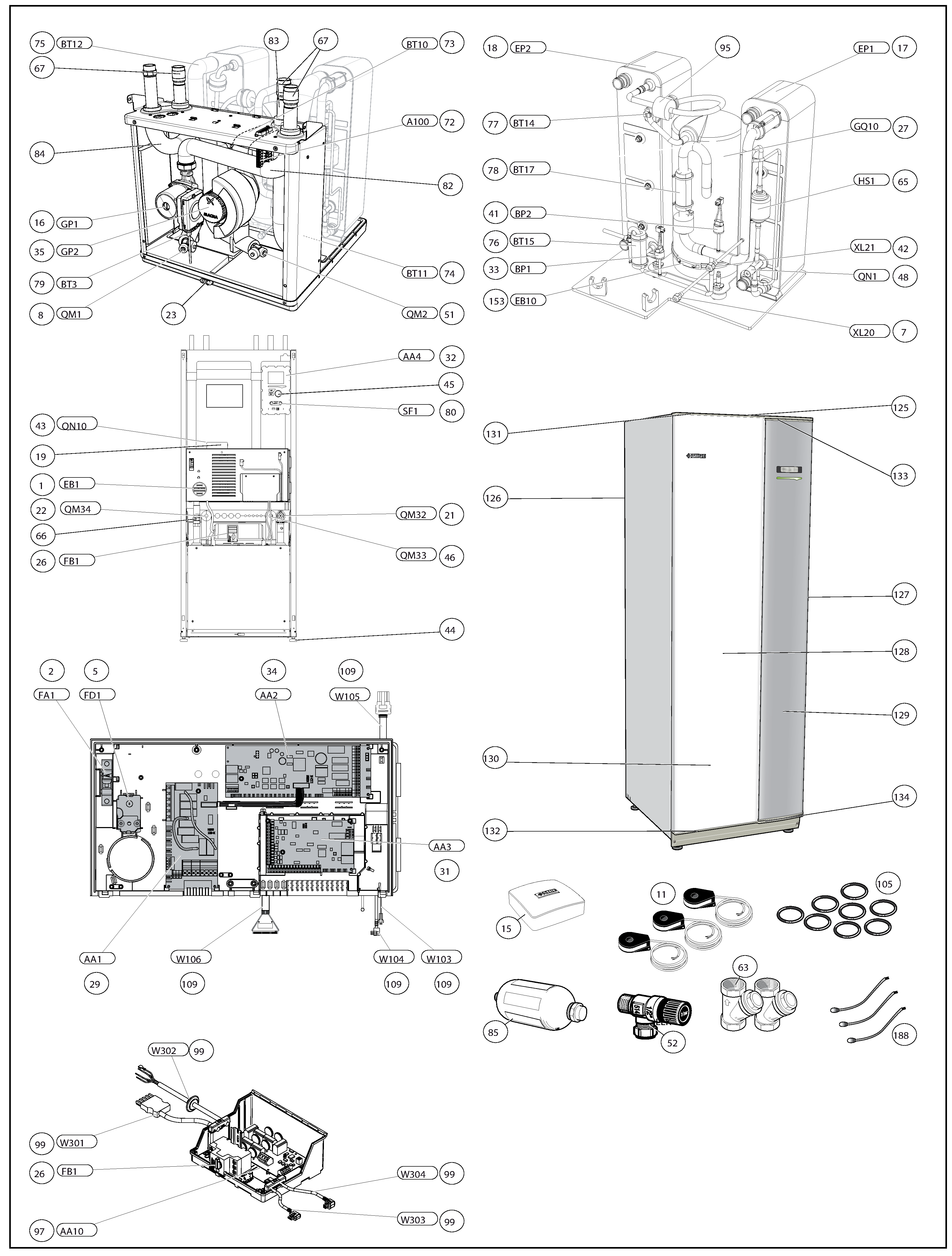 Nibe F1145-12 EXP | 065097 exploded tekening