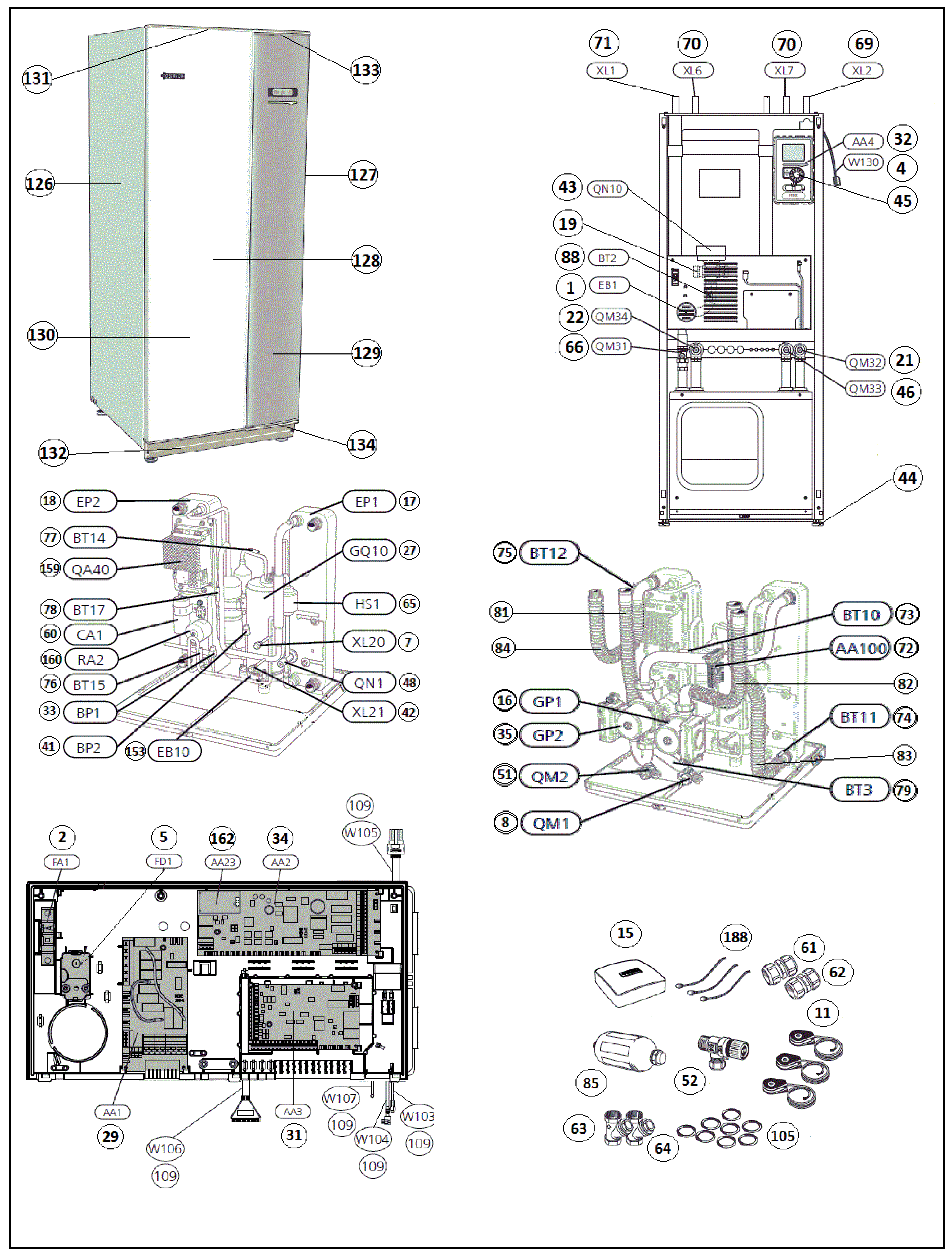 Nibe F1155-6 EXP | 065294 exploded tekening